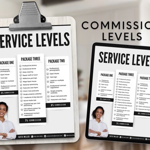 Real Estate Commission Sheet Listing Presentation Real Estate Commission Sheet Template Real Estate Template Real Estate Canva Realtor Flyer