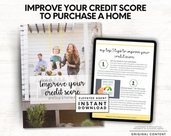 Real Estate Credit Repair Guide Credit Repair Template Credit Repair Flyer Credit Score Home Buyer Seminar Credit Repair Letter Credit eBook