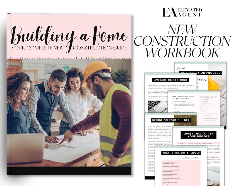 New Construction Guide: Real Estate Agent Marketing Template - Etsy