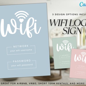 Welcome Sign for Airbnb Hosts, Vacation Rental Printable, Guest Arrival Poster, Template for VRBO, Things to Know, Beach House Rules, Wifi