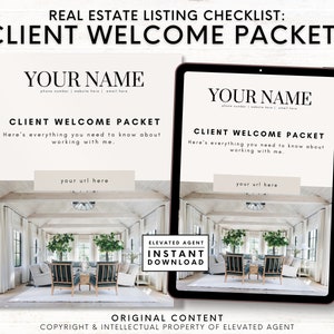 Real Estate New Client Packet Home Buyer Packet Client Onboarding Packet Real Estate Flyer Client Welcome Packet Real Estate Template Canva