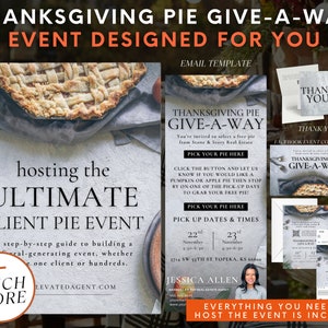 Real Estate Fall Marketing, Thanksgiving Pie Giveaway, Real Estate Farming, Real Estate Thanksgiving, Pie Giveaway, Real Estate Marketing