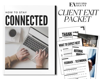 Paquete de cierre inmobiliario / Guía para viviendas nuevas / Marketing inmobiliario / Plantilla de paquete de salida del cliente / Comprador de vivienda / Regalo de cierre / Canva