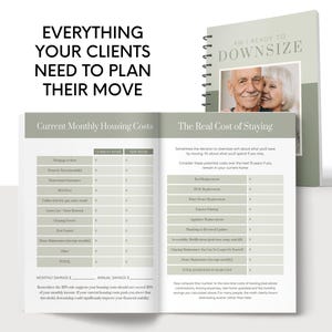 Real Estate Marketing Downsizing Guide Printable Agent Resource Senior Moving Guide Digital Download Retirement Planning Lead Magnet Home image 7