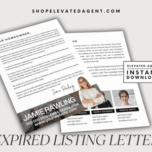 Expired Listing Packet.pdf Expired Listing Letter, Real Estate Expired Letter, Listing ...