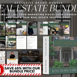 Luxury Real Estate Marketing, Luxury Marketing Bundle, Luxury Real Estate Brand, Exclusive Real Estate, Realtor Template,Real Estate Bundle