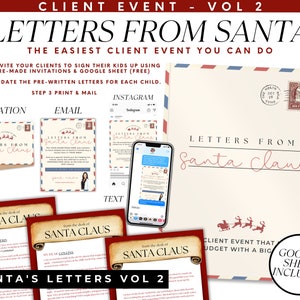 Santa Letter Real Estate Letter Letter To Santa Real Estate Christmas Letter Letter From Santa Clients Gift Realtor Holiday Marketing Pop By