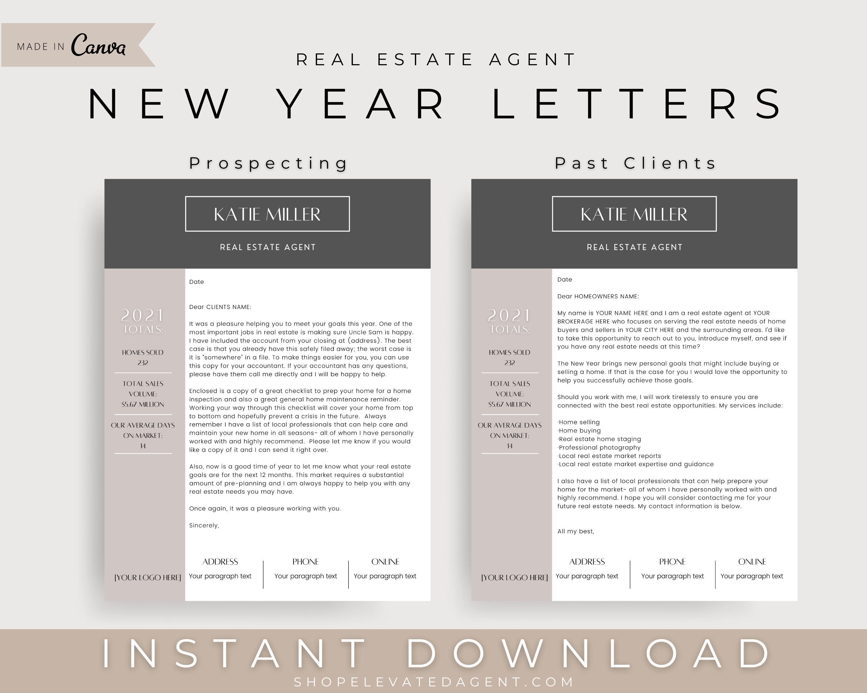 Real Estate Letter, New Year Letter, Seller Prospecting ...