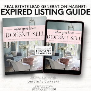 Real Estate Expired Listing, Expired Listing Letter, Realtor Marketing, Expired Listing Packet, Listing Presentation, Expired Listing Guide
