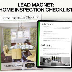 Real Estate FSBO Real Estate Mail Real Estate Letter Home Inspection Checklist Real Estate Lead Magnet Real Estate Flyer For Sale By Owner