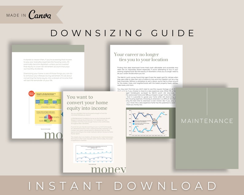 Downsizing Guide for Real Estate Agents real Estate Template Etsy