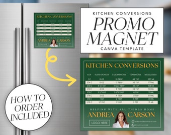 Real Estate Marketing Magnet, Kitchen Conversions Canva Template