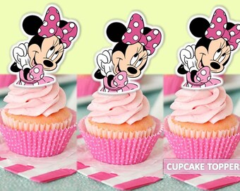 Minnie Mouse Cupcake Wrapper Etsy Minnie Mouse Cupcake Wrapper Etsy