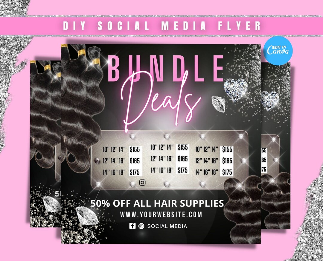 Price List Template, Bundle Png, DIY Small Business Printable Pricing ...