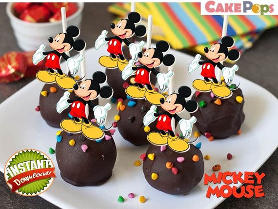 Mickey Mouse Cake Pop Topper Mickey Mouse Printables Mickey Etsy Mickey Mouse Cake Pop Topper Mickey Mouse Printables Mickey Etsy