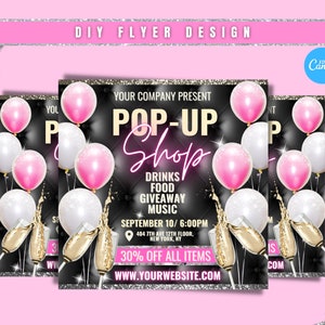 DIY Pop up shop  flyer, Pop Up Shop Flyer Template, Social Media Flyer, Shopping Event Sales flyer, event flyer, grand opening flyer
