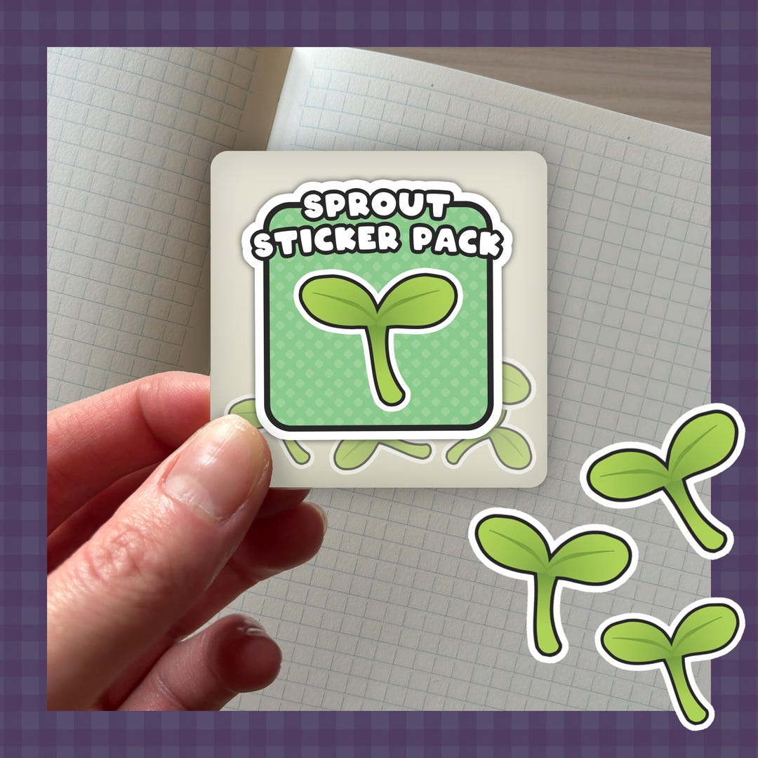 Sprout Mini Sticker Pack Plants, Houseplants, Planner Stickers ...