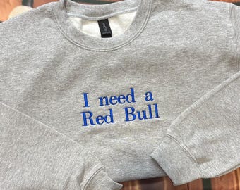Sweater met energiedrank