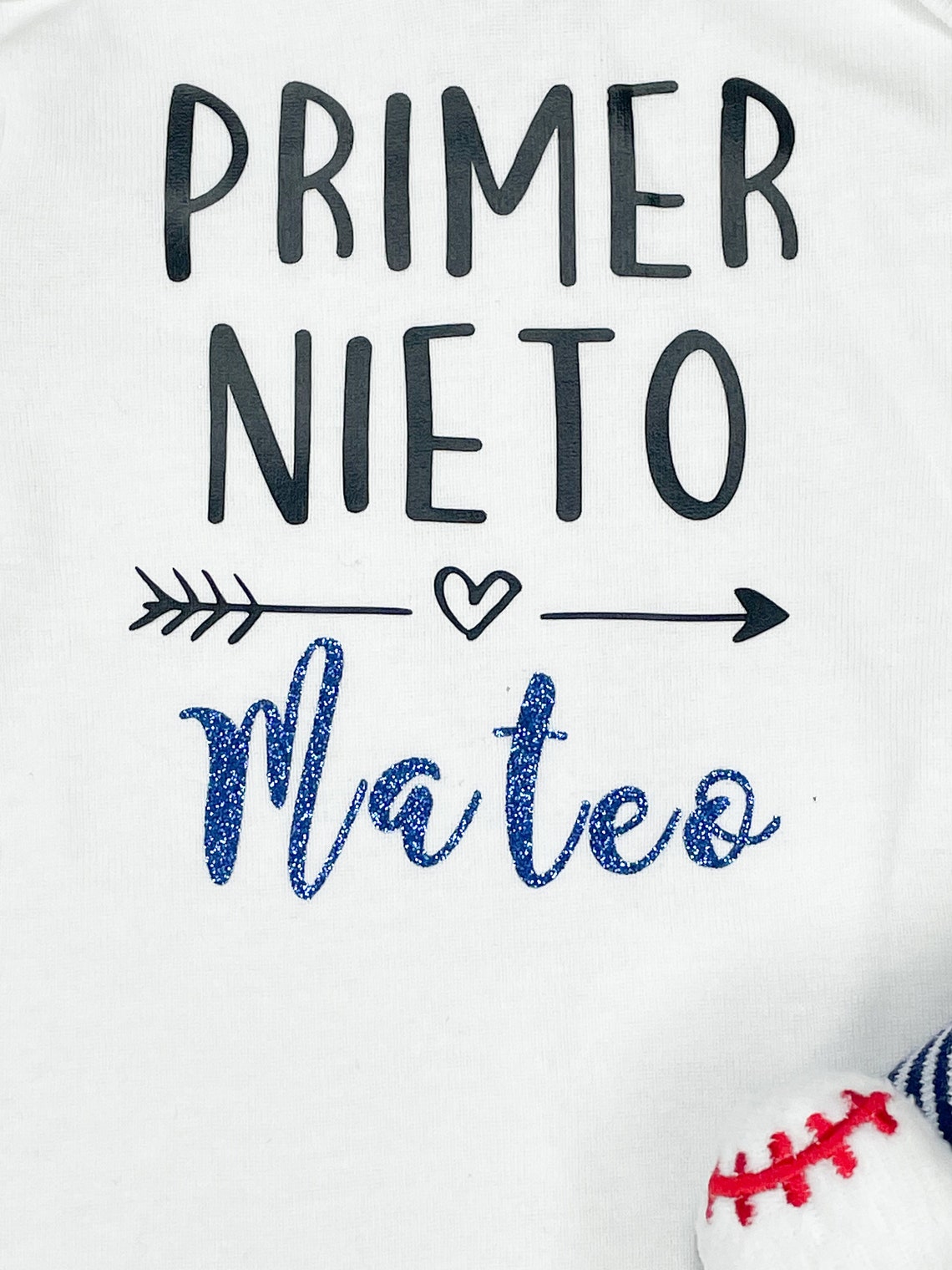 Primer Nieto Nieta Personalized Baby Bodysuit First Etsy
