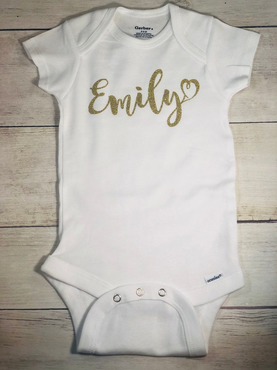 personalized onesie for baby girl