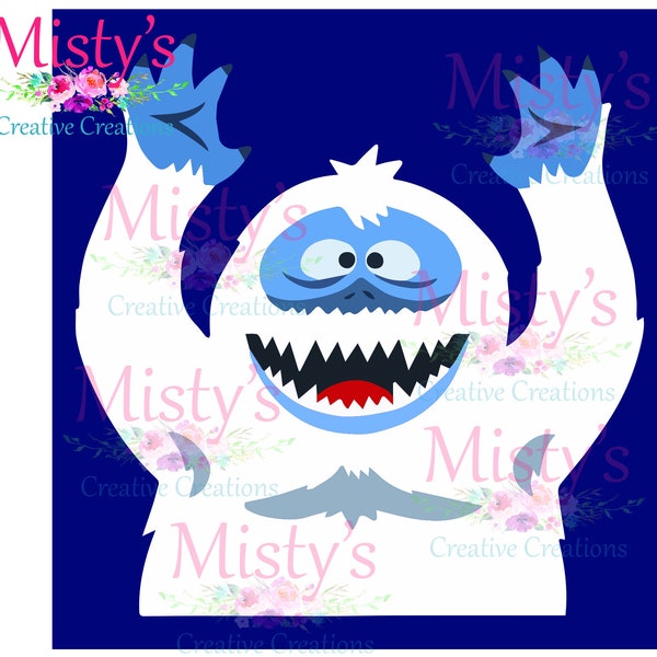 Bumble from Rudolph SVG, Abominable Snowman SVG, Digital cut file, Christmas clipart, instant download