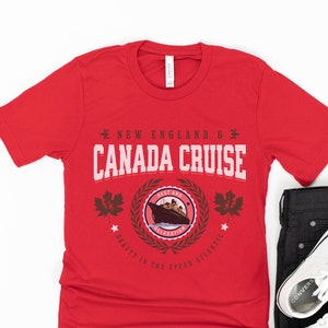 Kanada-Kreuzfahrt-Shirt - passende Familie kanadisches Kreuzfahrtschiff Urlaub T-Shirts - New England Ahornblatt Outfit Kreuzfahrt Geschenk Männer Frauen Reise