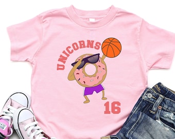 Girls Basketball Shirt - Custom Basketball T-Shirt - Basketball Sister Shirt - Cute Toddler and Kids Matching Basketball TShirt Outfit