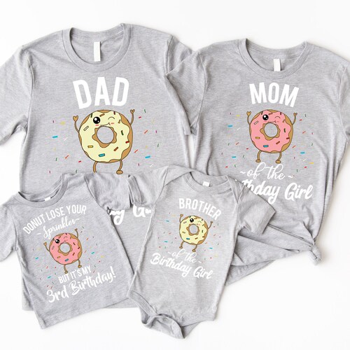 Donut Birthday Shirt Matching Birthday Family Shirts for - Etsy