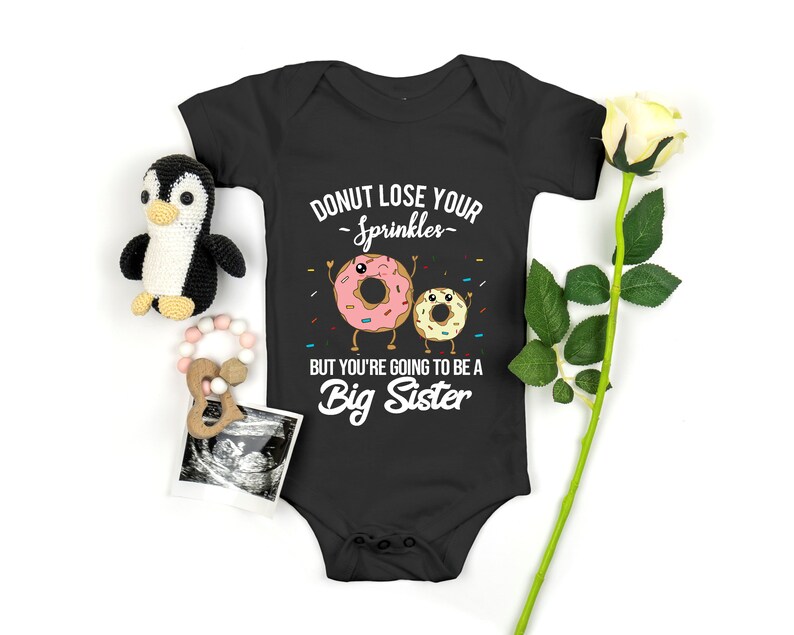 baby reveal you're going to be a big sister bodysuit