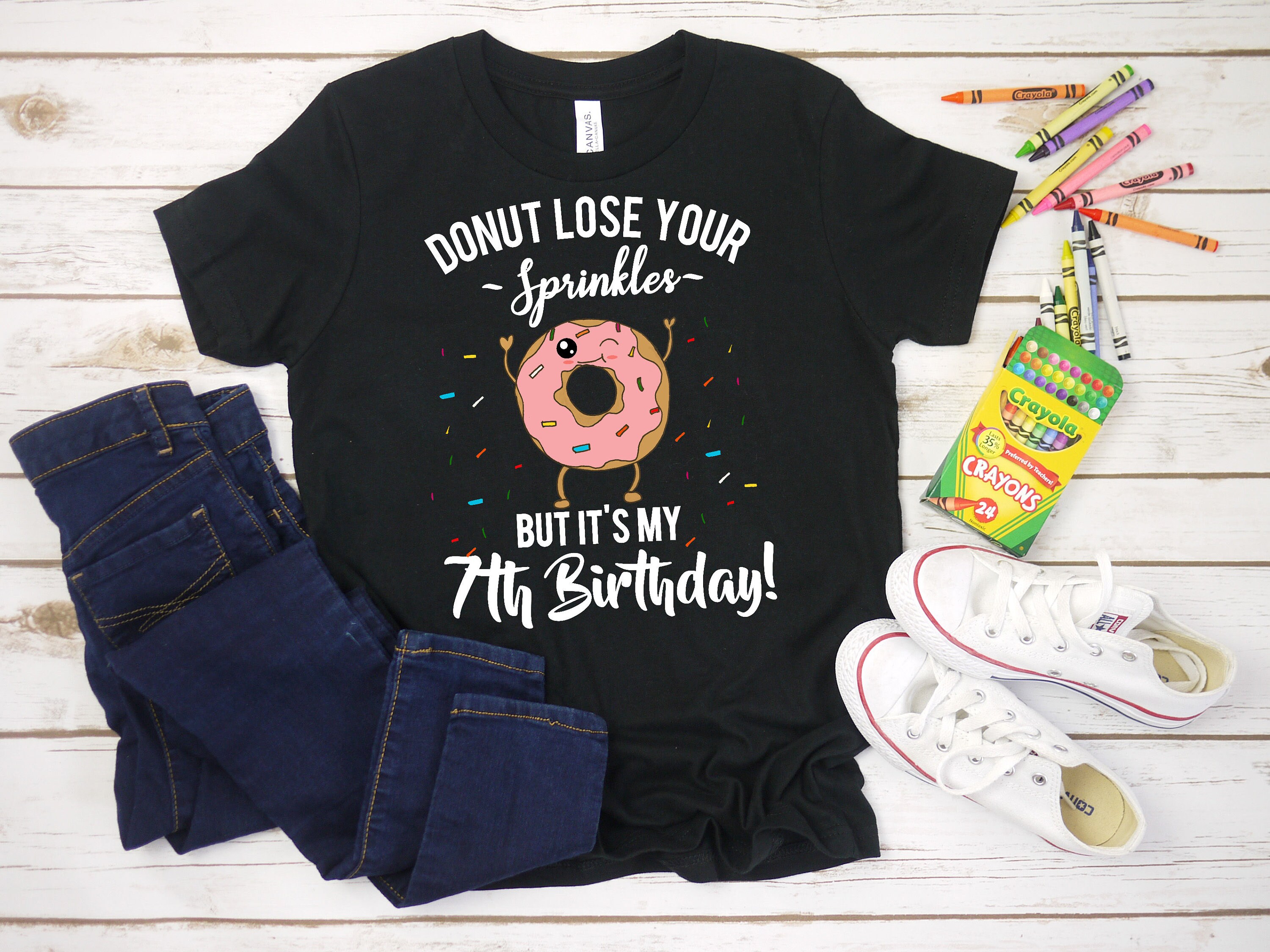 Happy 7th birthday girl shirt Clearance