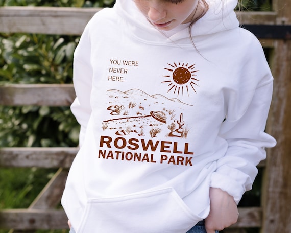 Roswell National Park Hoodie UFO Flying Saucer Alien Meme - Etsy