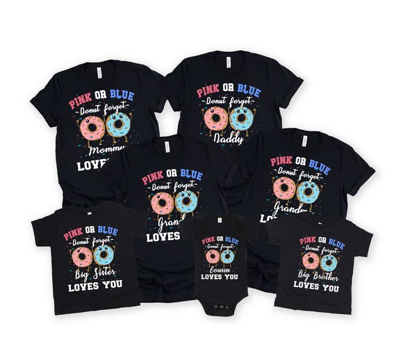 Pink Or Blue Gender Reveal Shirt For Siblings Big Brother Pink Or Blue Gender Reveal Shirt For Siblings Big Brother