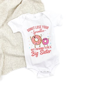 girls big sister pregnancy announcement bodysuit