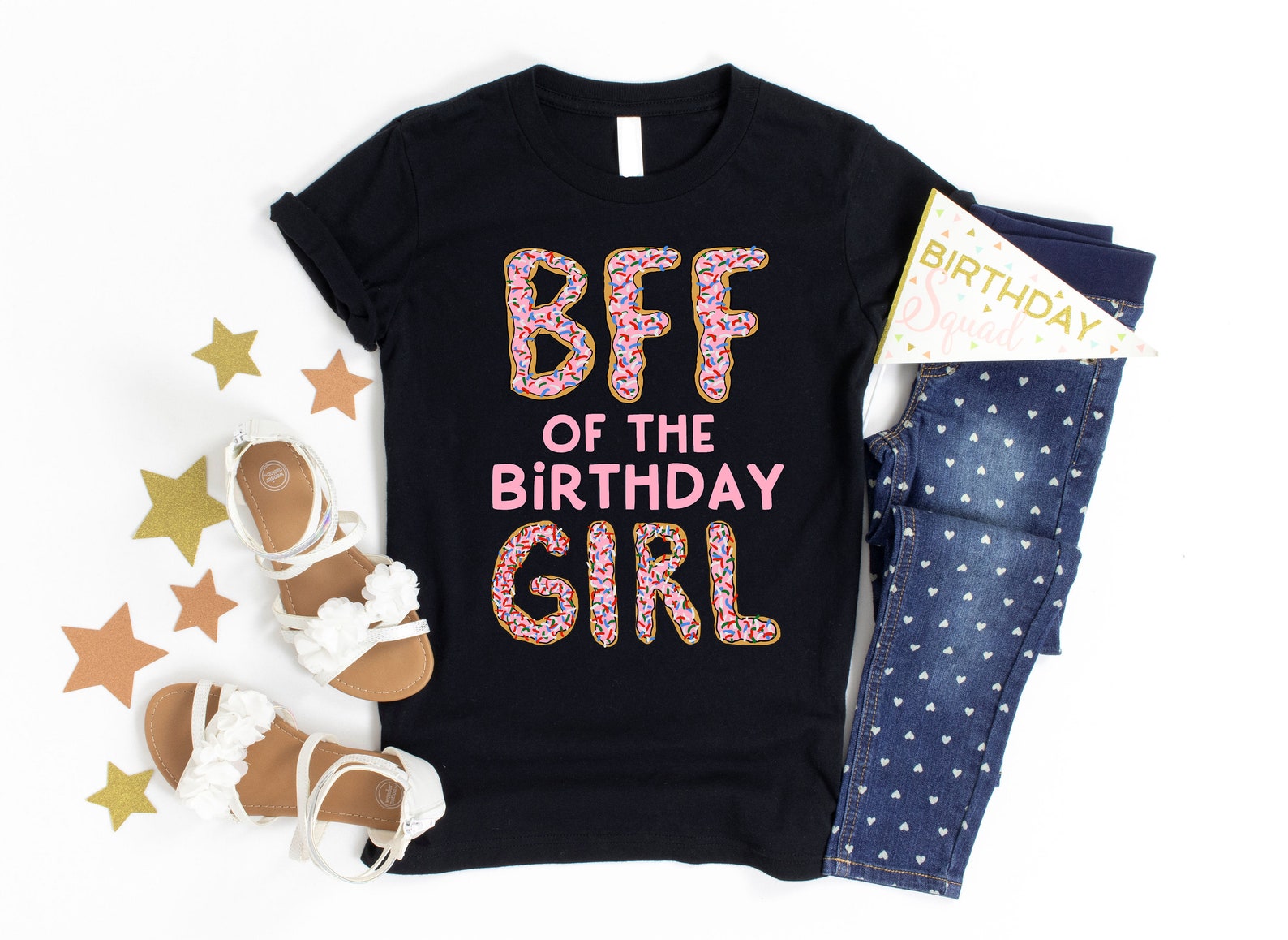 BFF of the Birthday Girl Shirt Best Friends Birthday TShirt Etsy