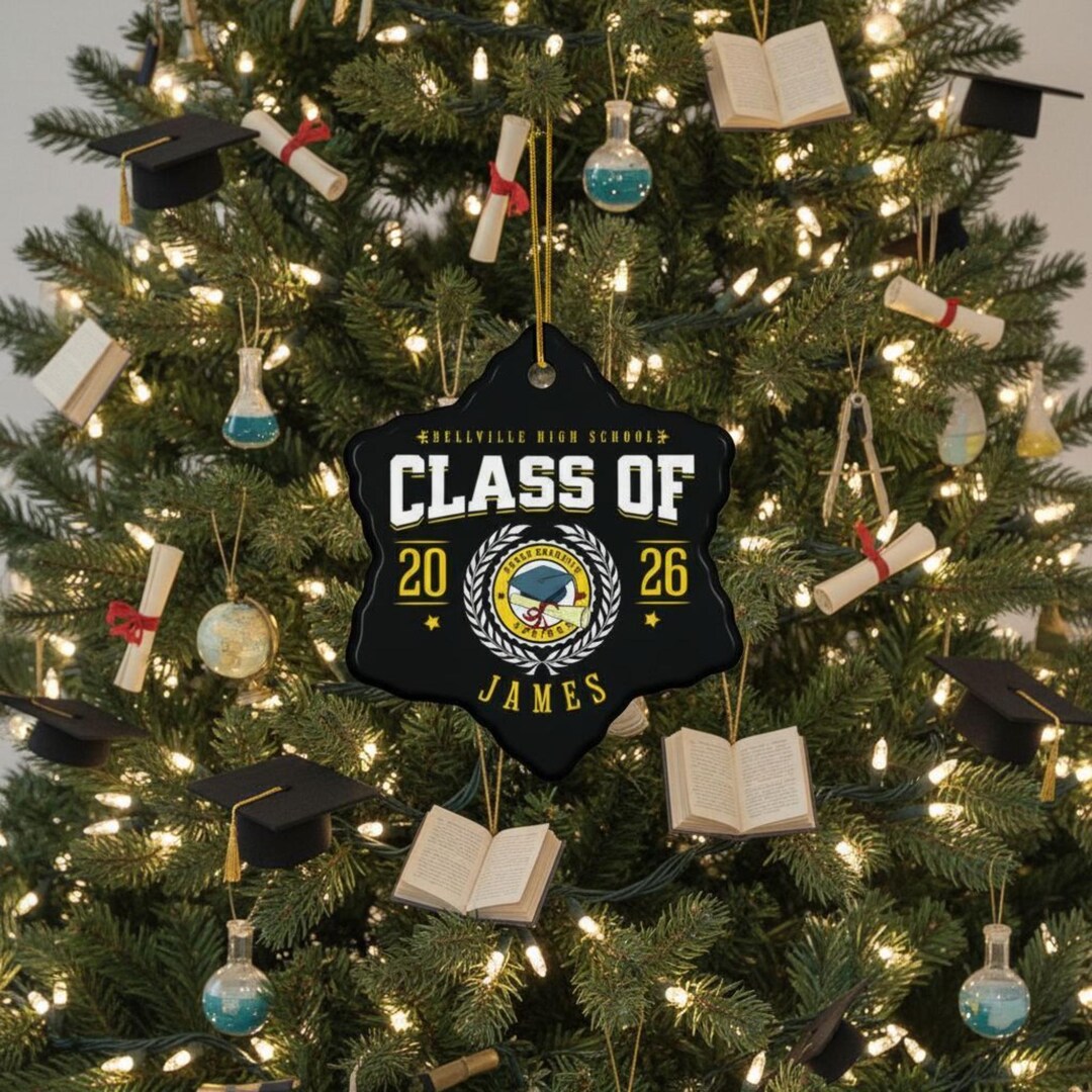Personalized Graduation 2026 Ornament With Name - Custom High School ...