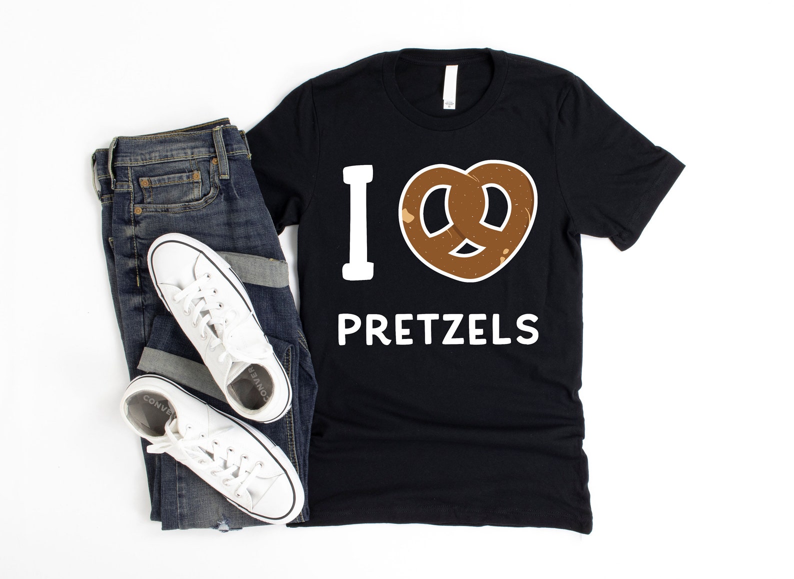 I Love Pretzels Shirt Pretzel Day TShirt Pretzel Quote Etsy