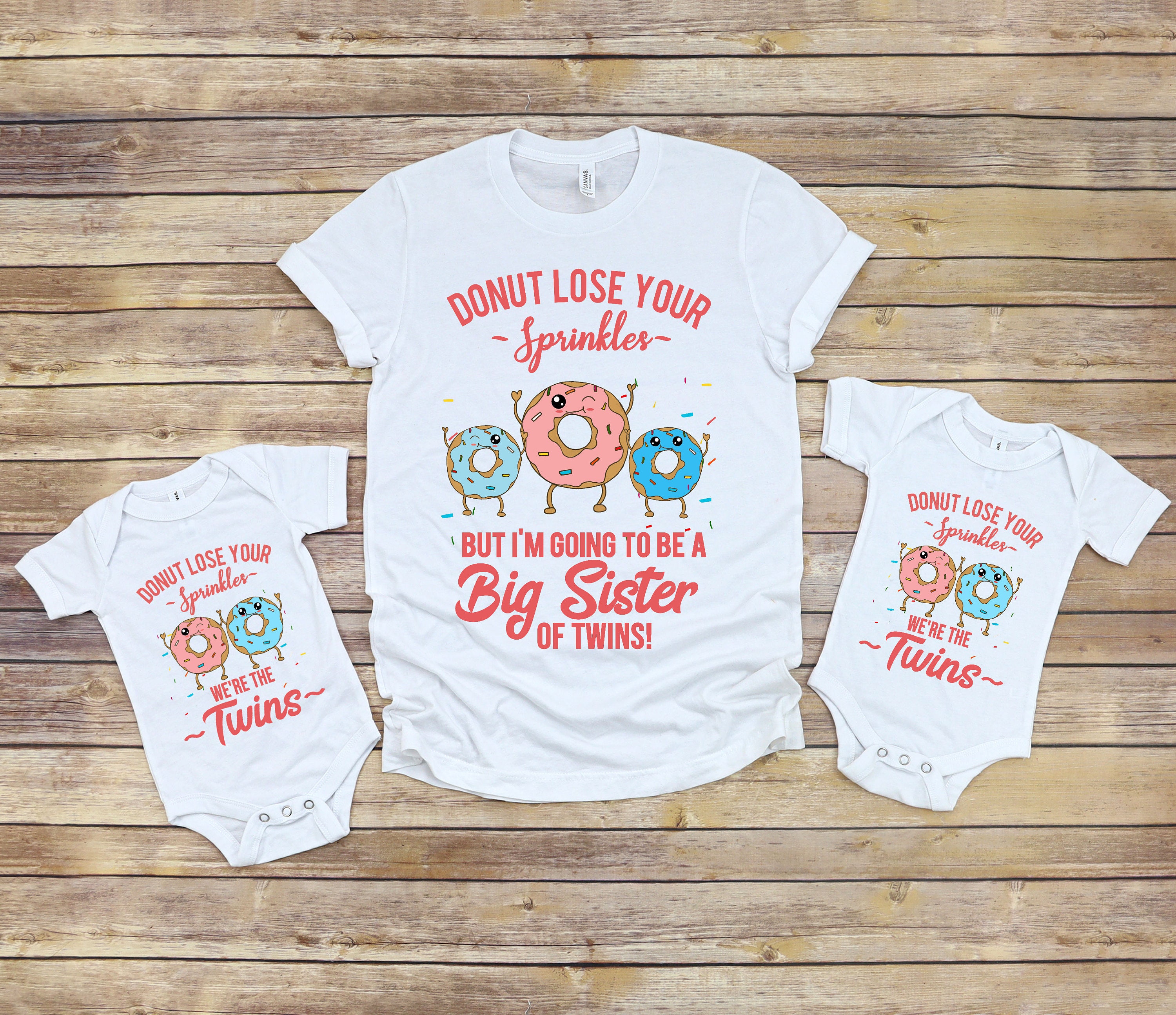 Big Sister Of Twins T-Shirt Twin Unicorn Cats Girls Shirt Big Sister Of Twins T-Shirt Twin Unicorn Cats Girls Shirt