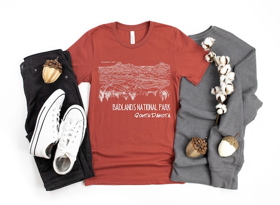 Badlands National Park T Shirt South Dakota Souvenir Badlands National Park T Shirt South Dakota Souvenir