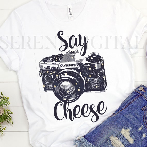 Camera Sublimation Design Say Cheese Camera Clipart Vintage Etsy