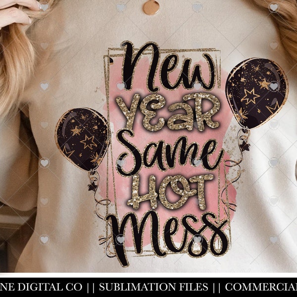 Hello 2022 Sublimation PNG, 2022 Crew, holo glitter PNG file, 2022 Happy New Year Sublimations Design Download, New Year Eve Quotes