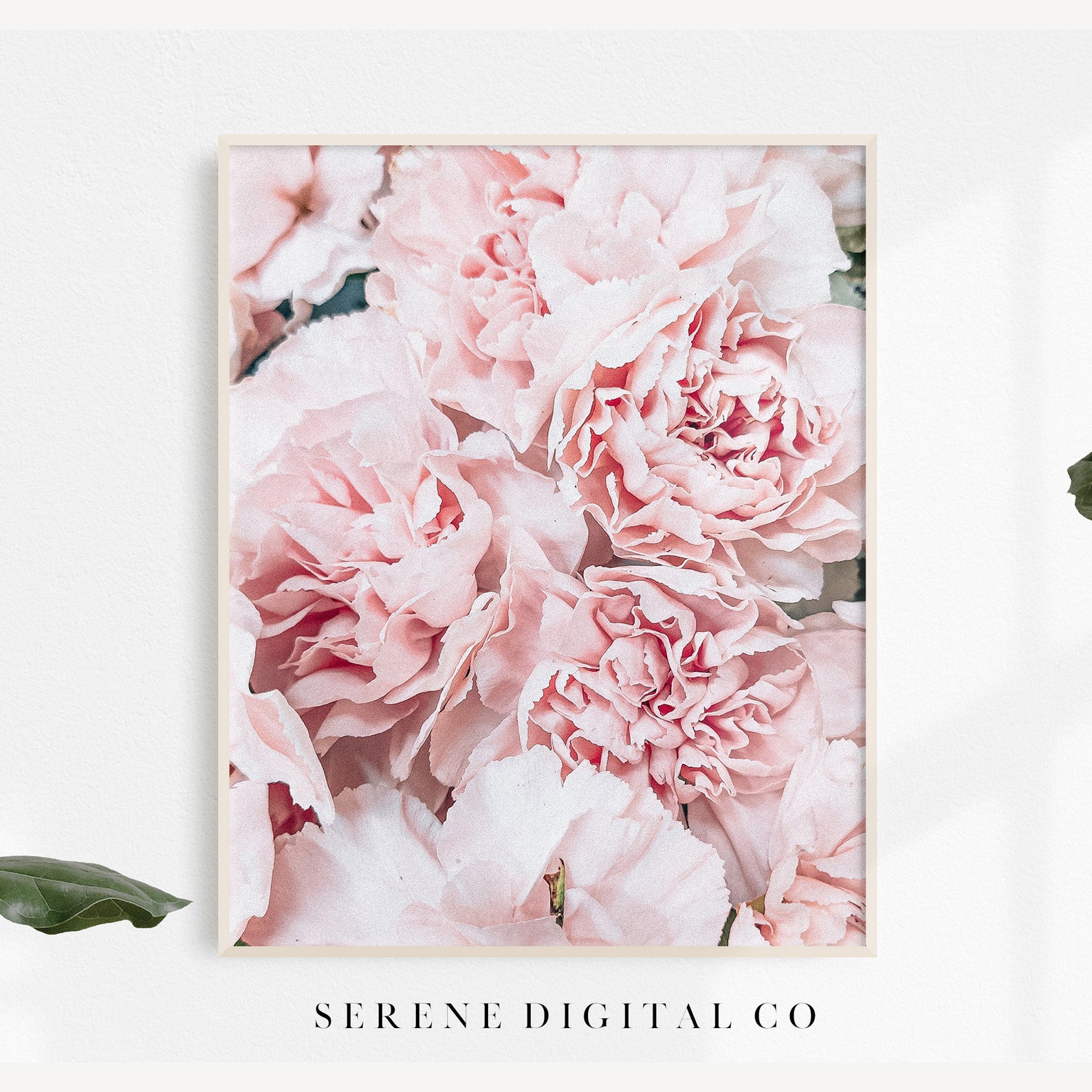 Pink Rose Printable Art | Minimalist Printable Art | Floral Home Decor ...