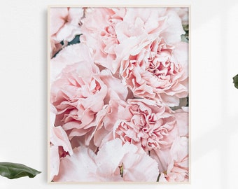 Pink Rose Printable Art | Minimalist Printable Art | Floral Home Decor | Flower Wall Art