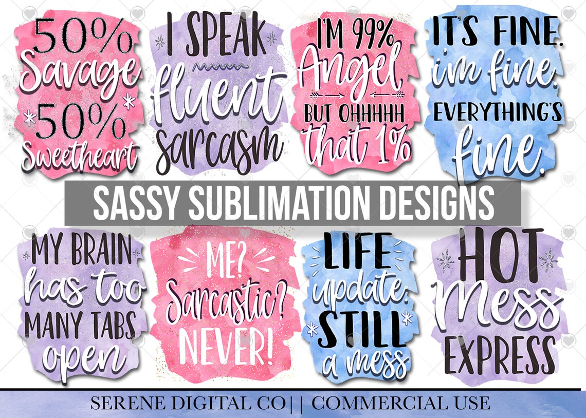 Sassy Sublimation PNG Files Sublimation Tumbler Files - Etsy