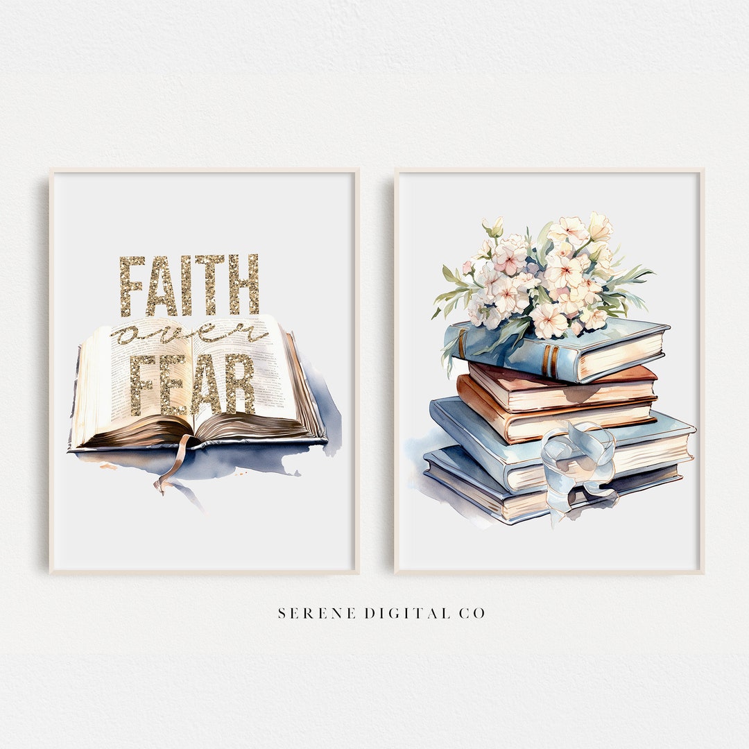 Christian Gallery Wall Art 2 Piece Wall Art Minimalist - Etsy