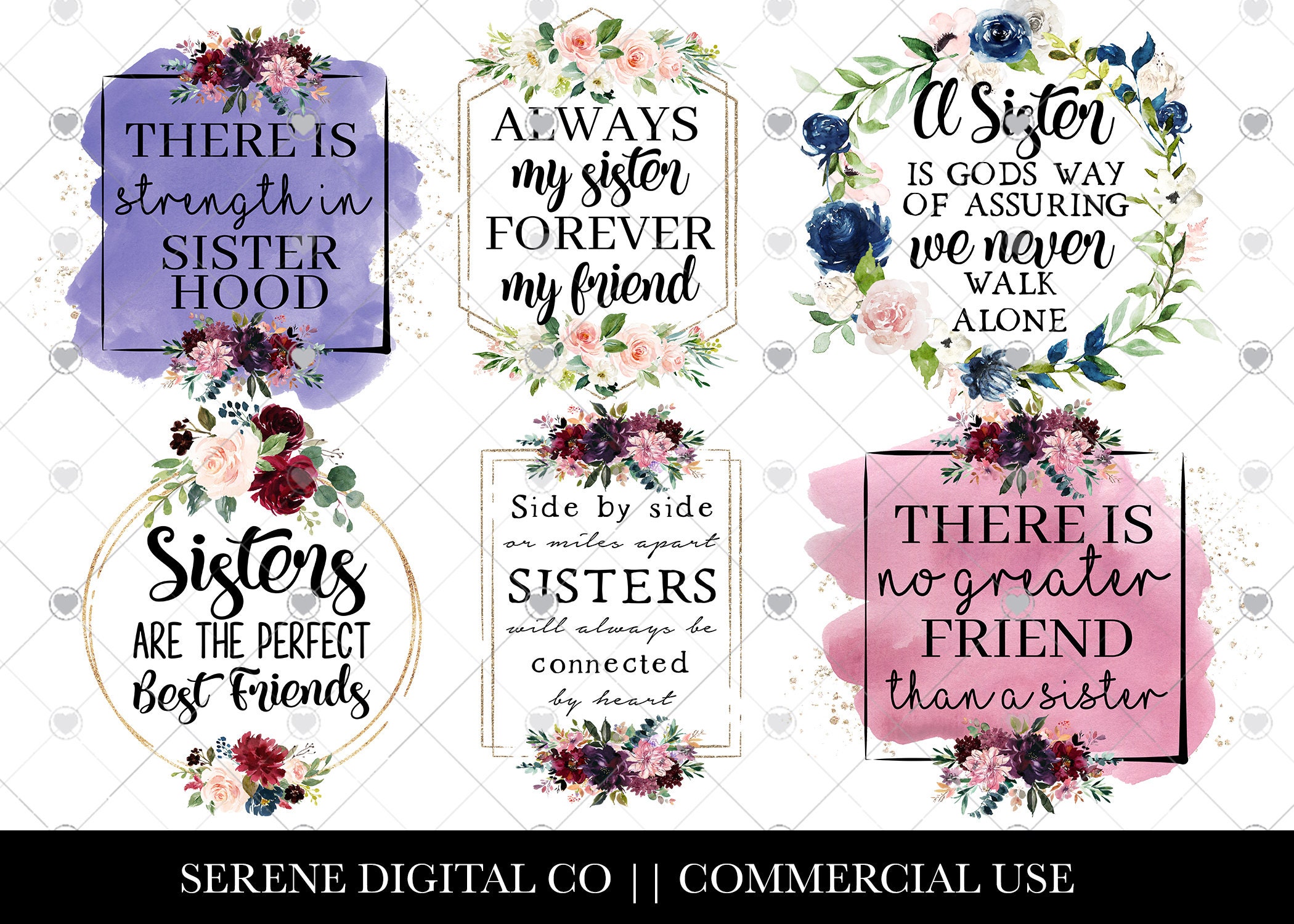 Sister Sublimation Bundle, Sister PNG File, Sister Quotes, Sister Birthday, Sublimation Download,  Instant Download,  Print and Cut