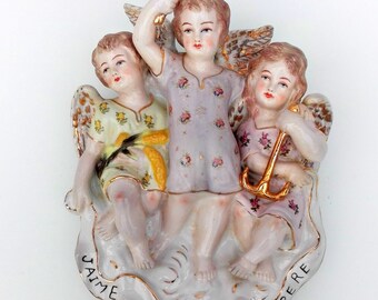 Beautiful porcelain holy water font