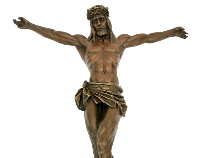 Corpus Christi - Bronze - Wall decoration in bronze - Jesus on the cross