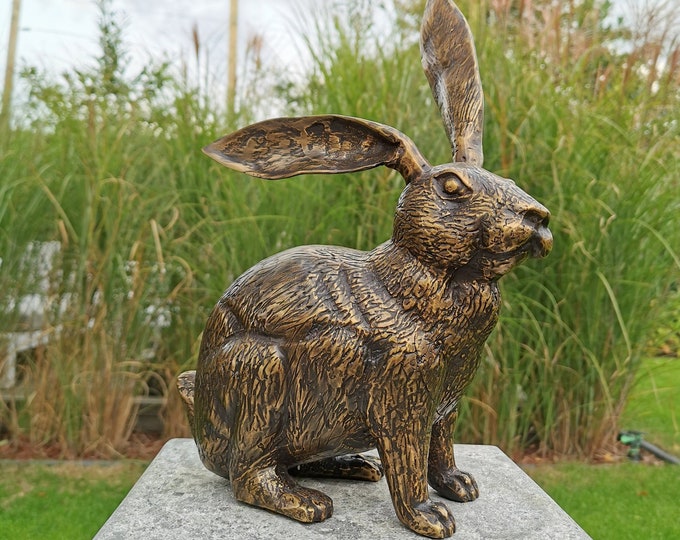 Bronze rabbit - Garden decoration beautiful garden statues - Rabbit and hare