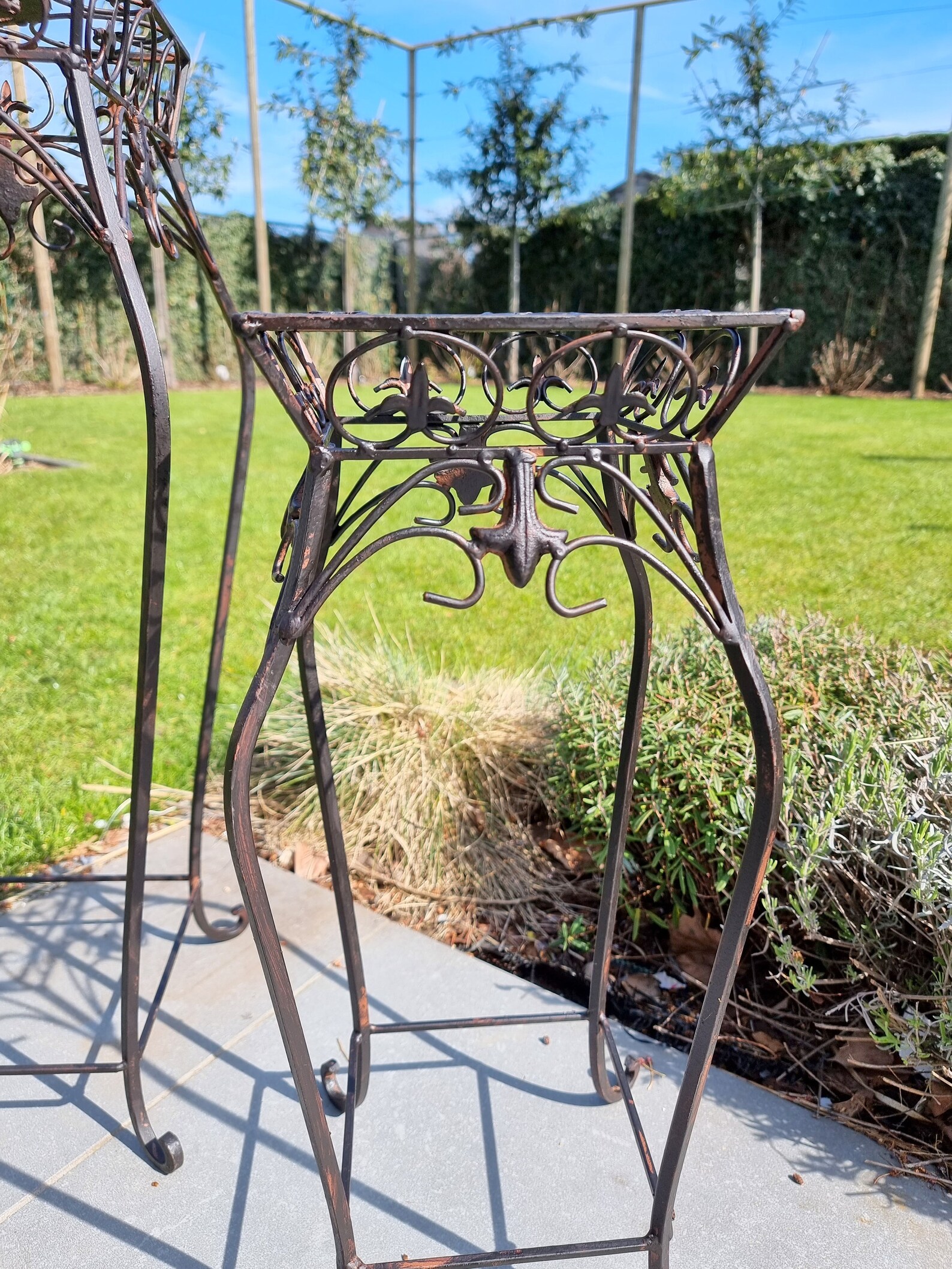 2 flower tables Flower stands decorative tables terrace Etsy