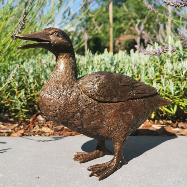 Bronze duck - Bronze garden statues and animals